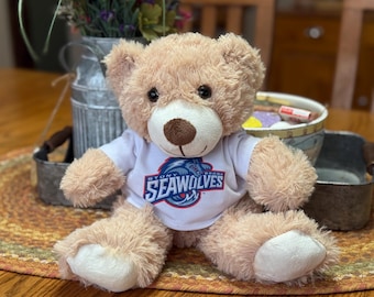 Handgefertigtes, personalisiertes T-Shirt mit Aufdruck für Teddybären oder Puppen, passend für Stofftiere von 35-45 cm Größe
