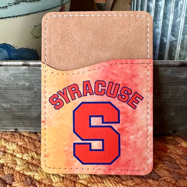 COLLEGE LOGO PHONE Wallet, Printed Logo phone wallet, college logo adhesive phone case attachment, phone wallet, college logo, wallet