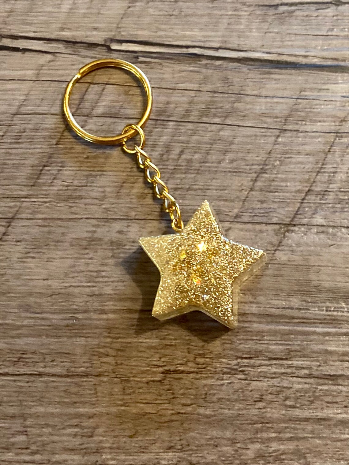 SHOOTING STAR Resin keychain shooting star star Etsy
