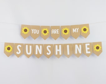 You Are My Sunshine Sonnenblumen Thema, Gelb und Kraft Cardstock