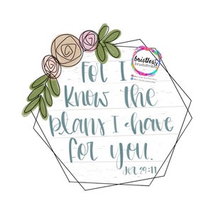 TEMPLATE-Floral hexagon door hanger template | digital download | bible verse | shiplap