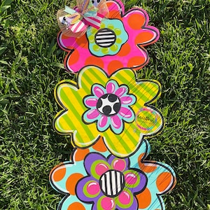 TEMPLATE-Modelo de cabide de porta flor primavera | download digital | flores empilhadas