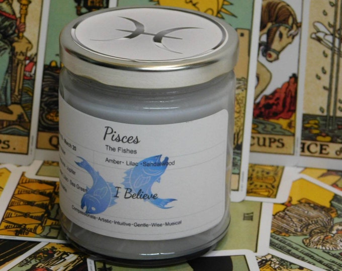 Pisces Zodiac Candle | Pisces Birthday Candle