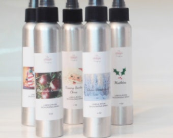 Christmas Room Spray  | 4 oz Holiday Room Spray| Christmas Traditional Scents | Room Spray & Deodorizer