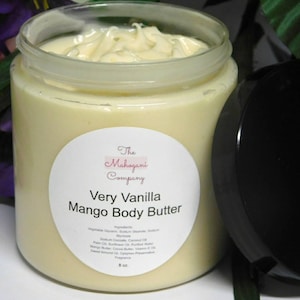 Very Vanilla Mango Body Butter | Mango Body Butter | Moisturizing Body Butter | 100% Vegan Skincare