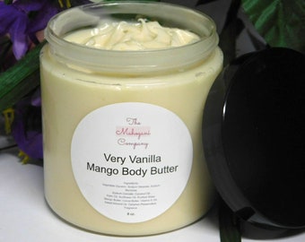 Very Vanilla Mango Body Butter | Mango Body Butter | Moisturizing Body Butter | 100% Vegan Skincare