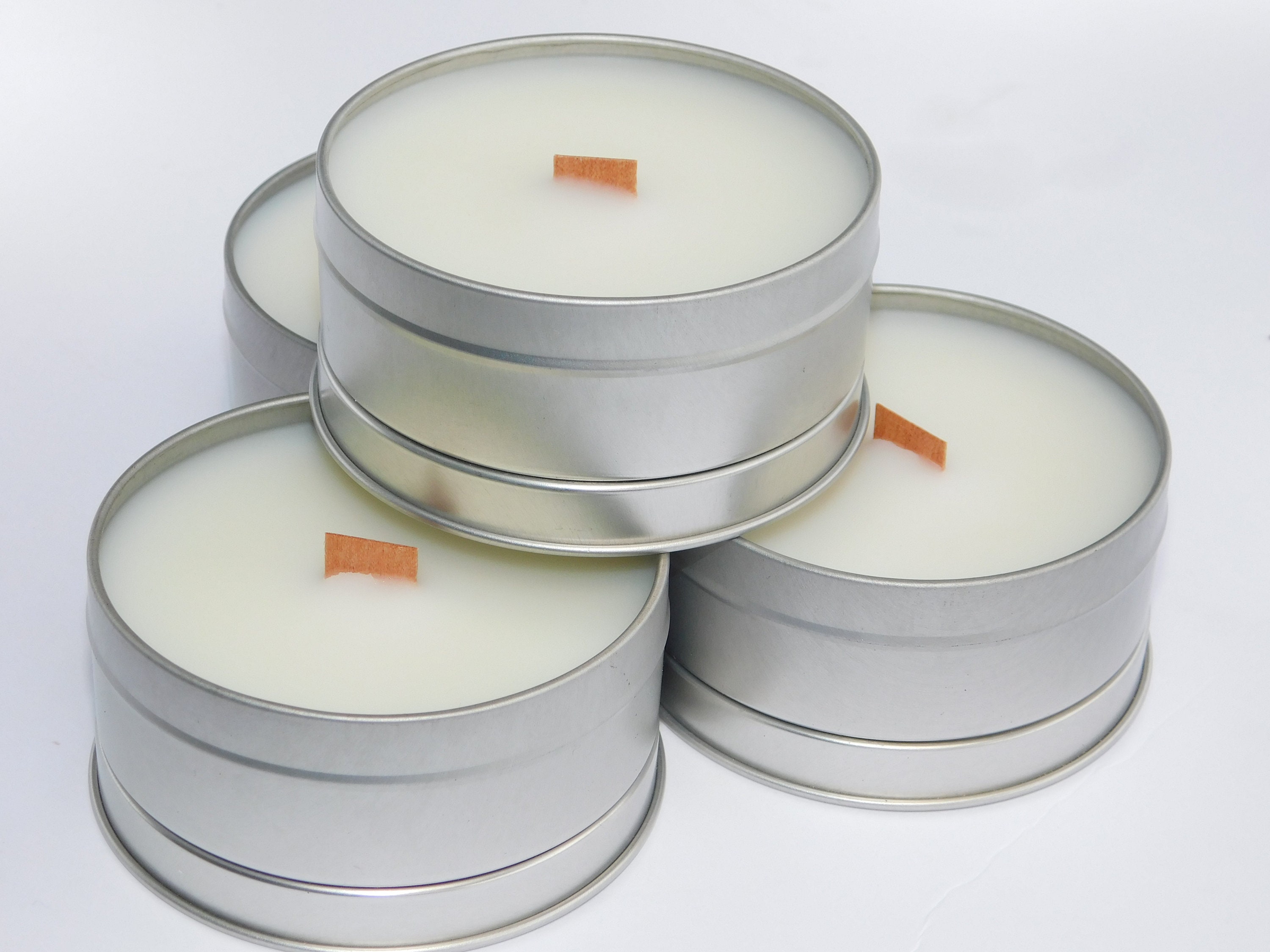 200 Mini Tin Candle Wholesale Only, Custom Labels, Company Logo