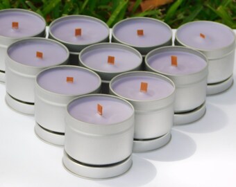 24 Party Favor Candles | 4 oz Soy Wax Tin, Bridal Shower, Baby Shower