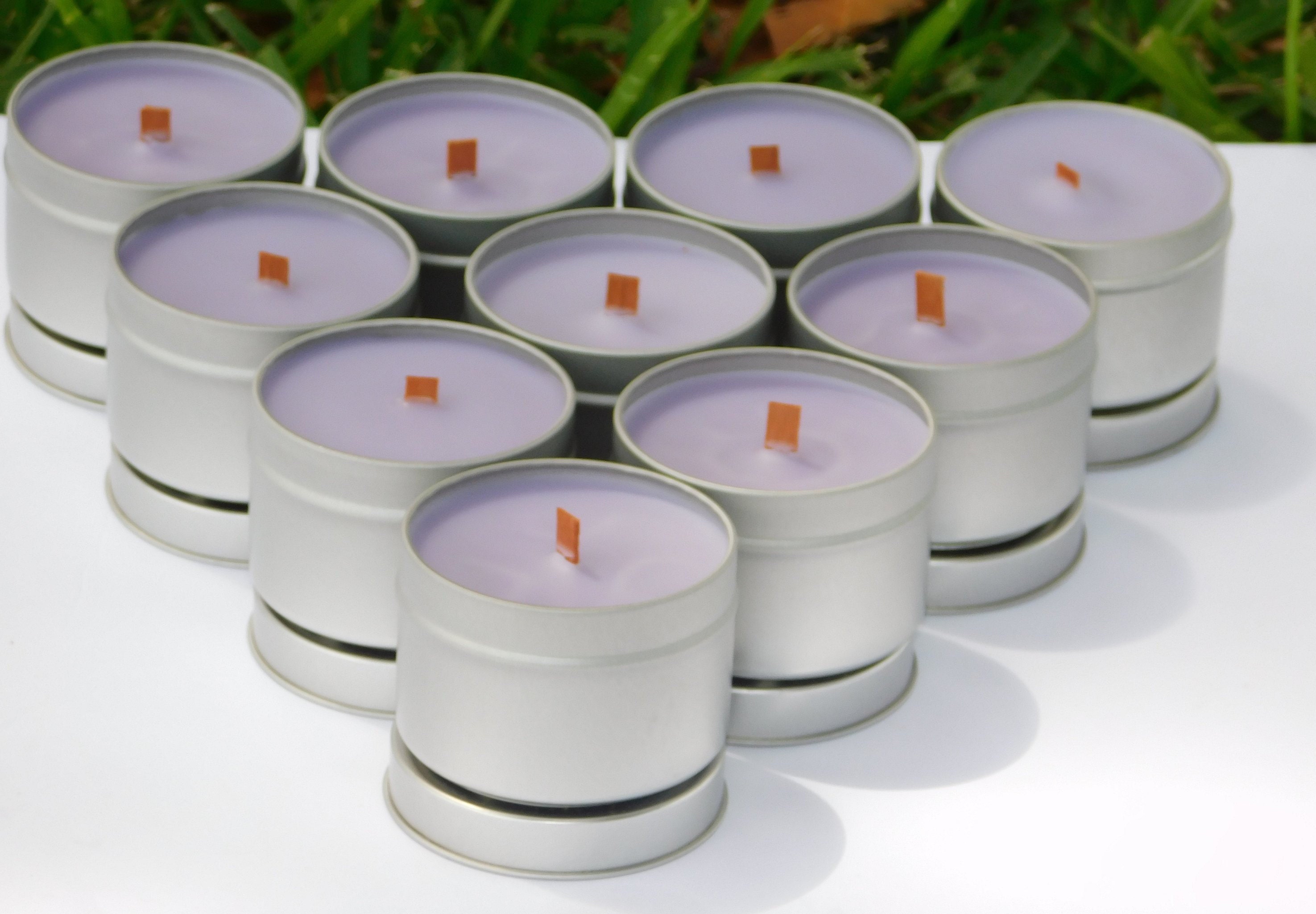 200 Mini Tin Candle Wholesale Only, Custom Labels, Company Logo