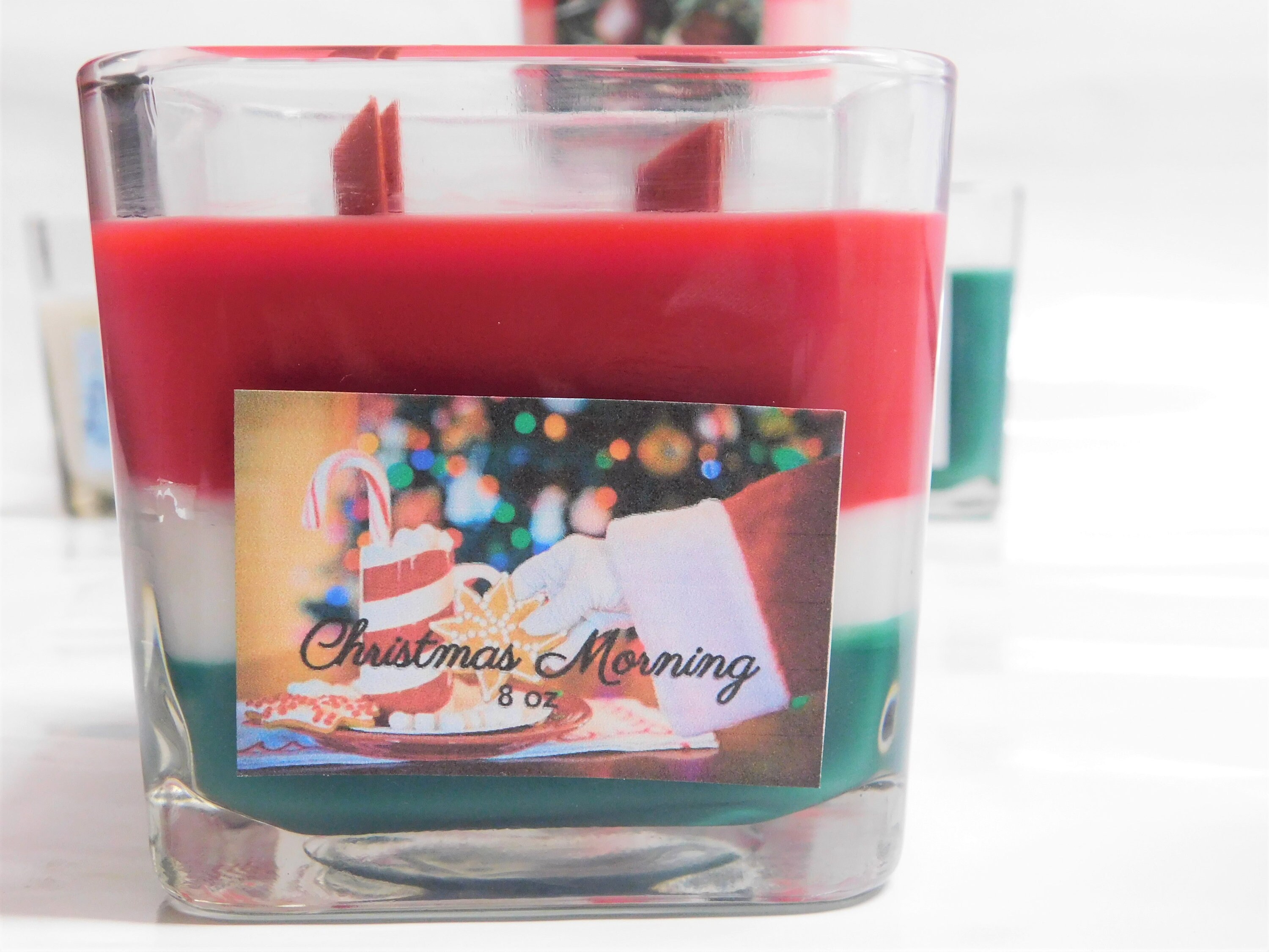 8.5 oz Square Candle Glass Container