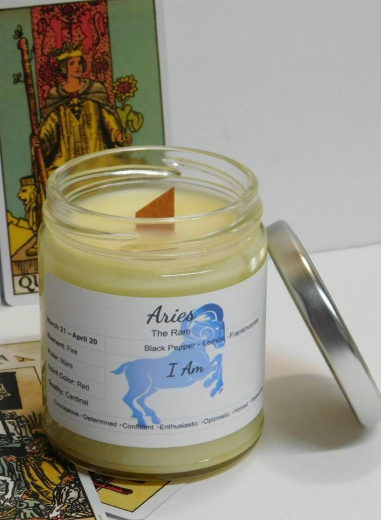 Aries Astrology Candle Zodiac Candle Gift Candle Aries Birthday Candle