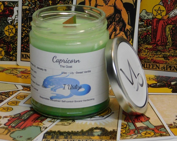 Capricorn Astrology Candle | Zodiac Candle | Candle Gift | Capricorn Sign Candle