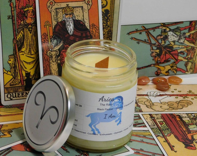 Aries Astrology Candle | Zodiac Candle | Gift Candle | Aries Birthday Candle Gift | Aries Candle Gift