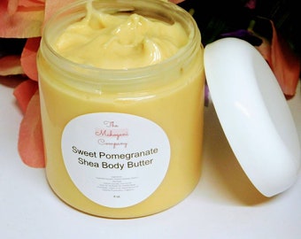 Sweet Pomegranate Shea Body Butter | Shea Body Butter | Moisturizing Body Butter | 100% Vegan Skincare