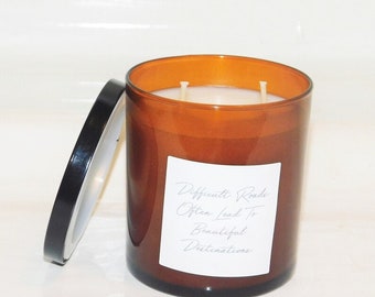 Smoked Vanilla & Mint Candle | Candle Gift | 8 oz Candle Gift | Housewarming Candle Gift