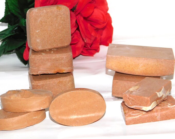 Red Moroccan Natural Exfoliating Clay Soaps | All Natural | Skin Nourishing | Acne | Dry Skin | Oily Skin | Combination Skin Therapy