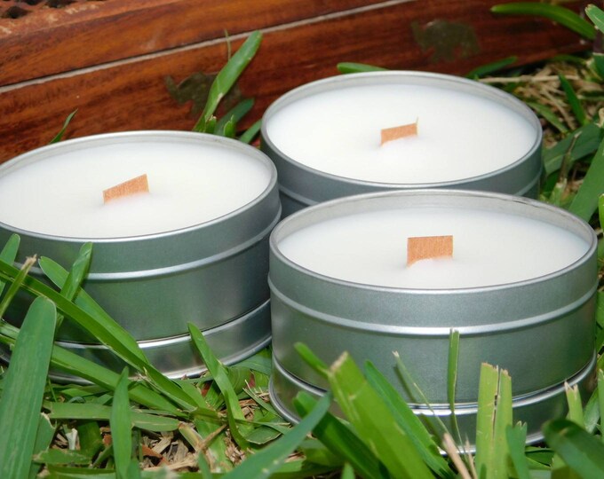 200 Wholesale Flat Tin Candle  | 4 oz. Candles | Custom Flat Tin Candles | Company Logo | Custom Logo