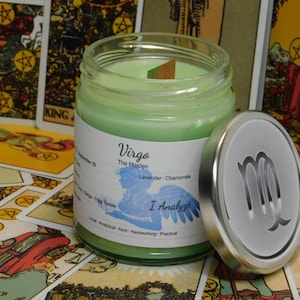 Virgo Astrology Candle | Zodiac Candle | Candle Gift | Virgo Candle Birthday Gift