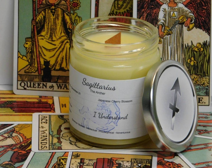 Sagittarius Astrology Candle | Zodiac Candle | Gift Candle | Sagittarius Zodiac Sign Candle