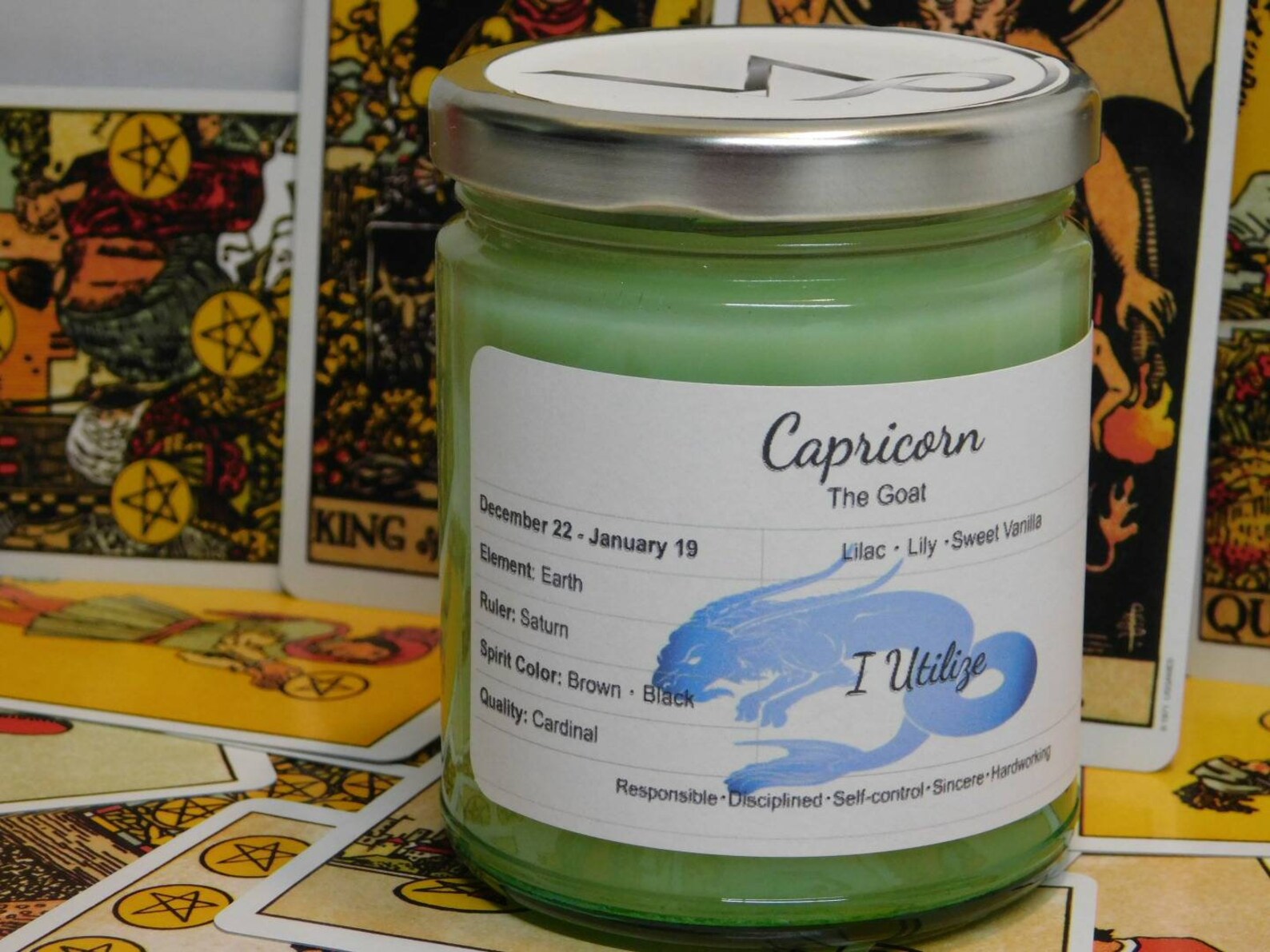 Capricorn Astrology Candle Zodiac Candle Candle Gift Etsy