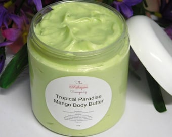 Tropical Paradise Mango Body Butter | Mango Body Butter | Moisturizing Body Butter | 100% Vegan Skincare