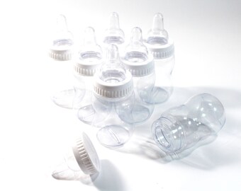 clear baby bottle favors