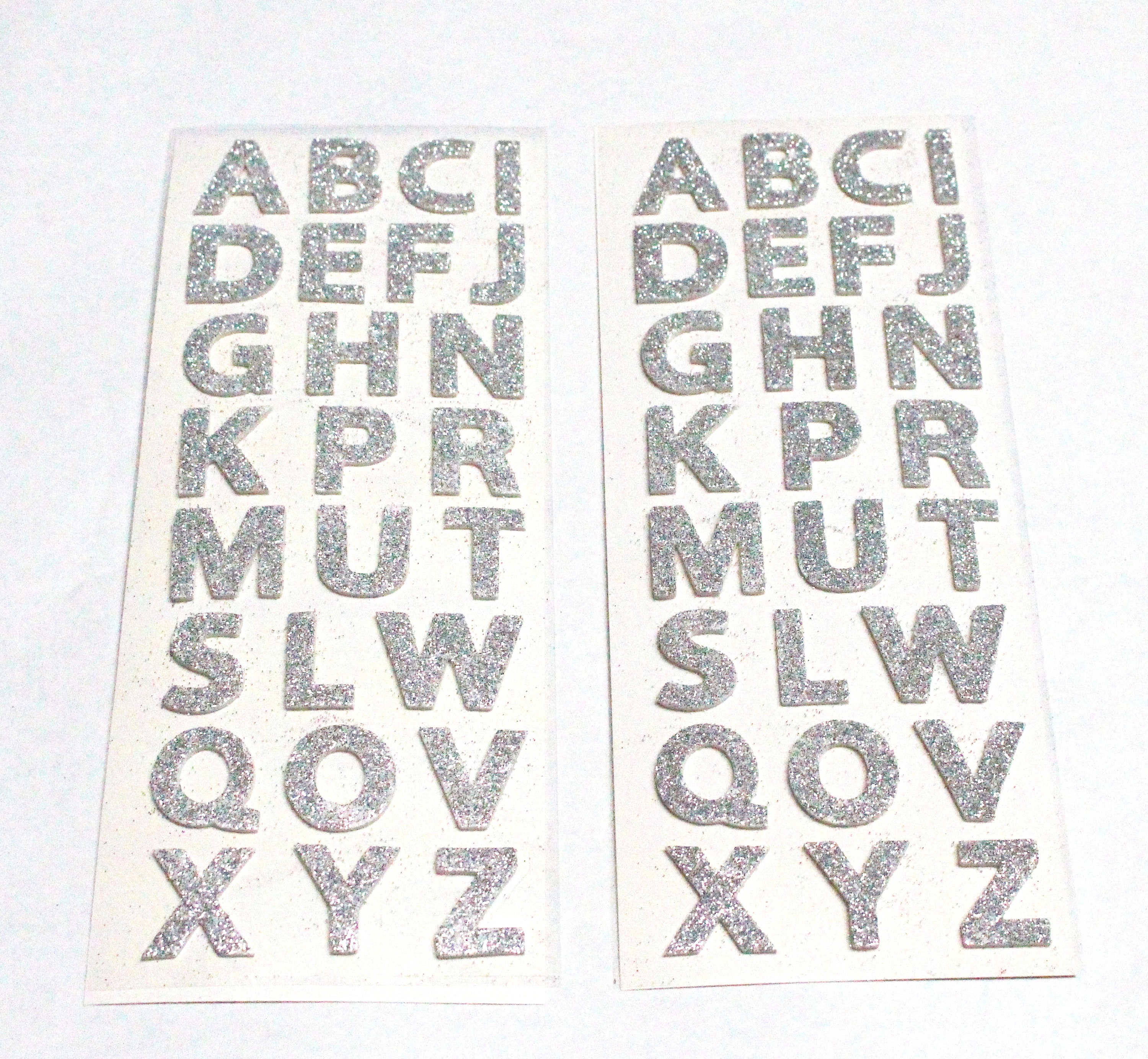 Peel And Stick Glitter Alphabet Letter Stickers For Grad Cap - Assorted Colors