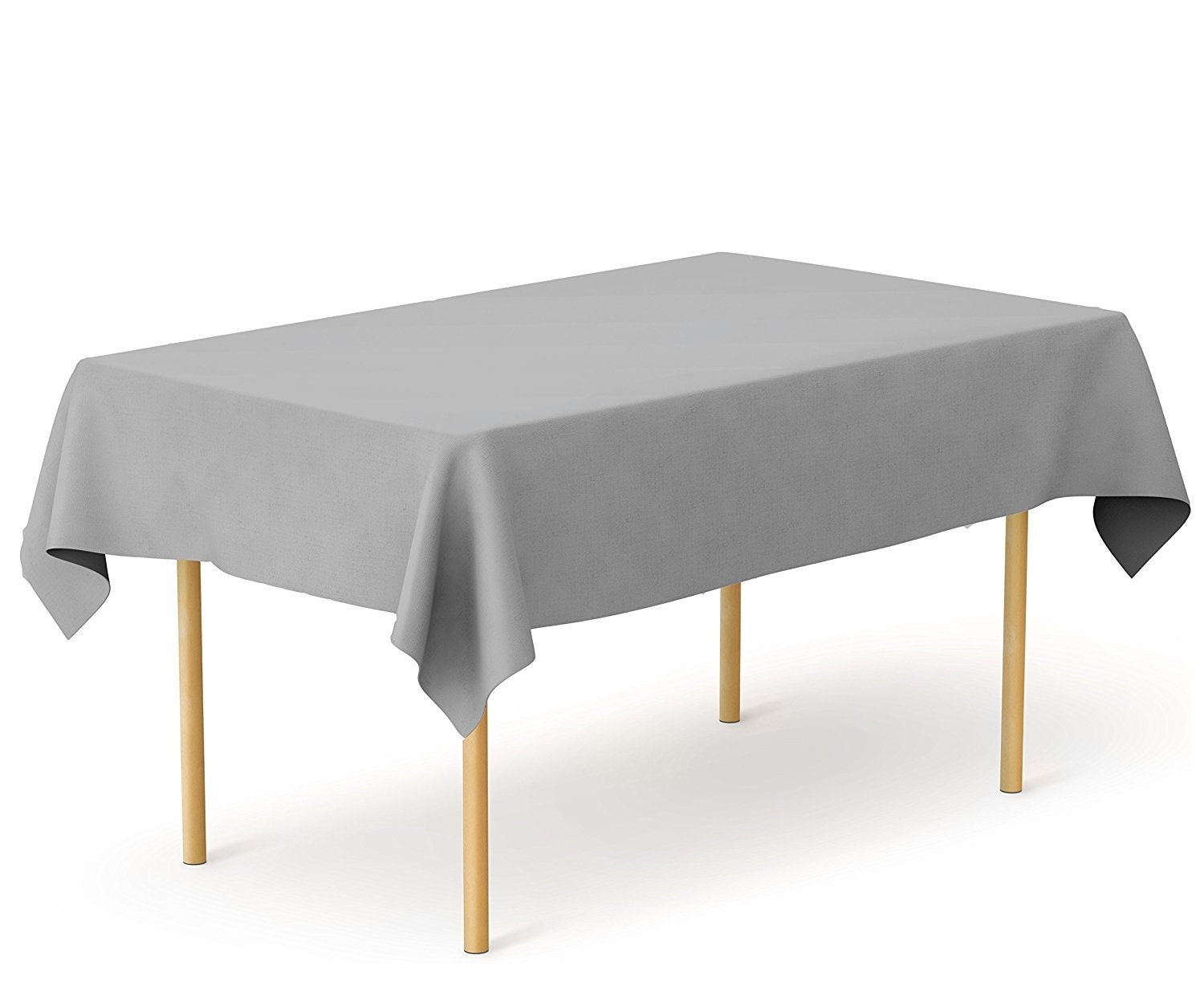 Silver Heavy Duty Plastic Tablecloth Reusable Rectangle Etsy