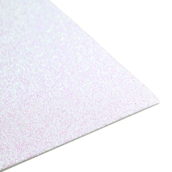 White Glitter 10 Pack 12 X 20 EVA Foam Sheets Arts and Crafts 2MM Thickness  