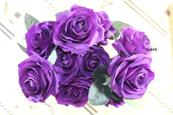 Pack of 5, Lilac Rose Garland Bush 31 Tall Wedding Artificial Flowers