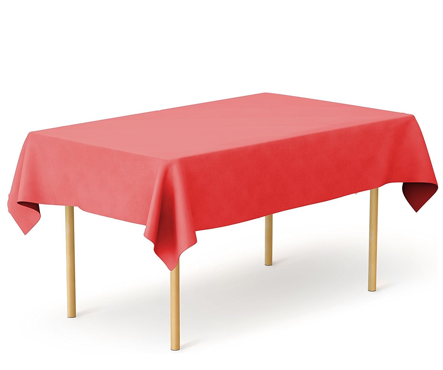 Red Heavy Duty Plastic Tablecloth reusable rectangle Etsy