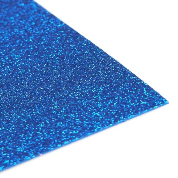 Blue 10 Piece 12 X 18 Glitter EVA Foam Sheets Arts and Crafts 2MM Thickness  
