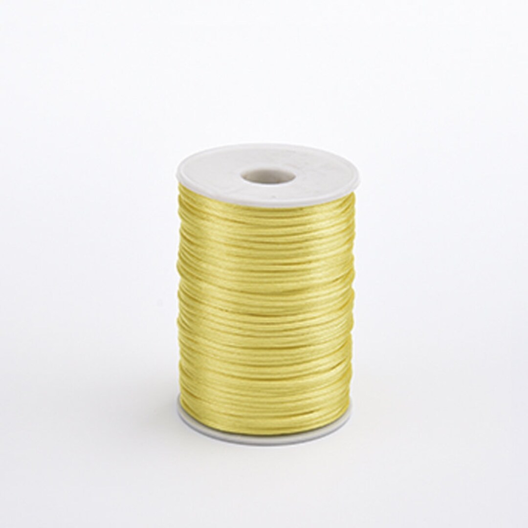 Buy 2.5mm Satin Cord, Faux Silk Cord, Rattail Silk Cord, Nylon Kumihimo  Cord, Macrame, Necklace Bracelet Beading Cord, 10yards Pick A Color Online  in India 