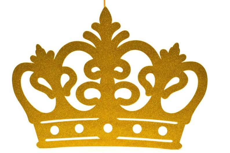 Gold EVA Foam Glitter Crown Party Favors Recuerdos Princess Prince Crowns Corona Birthday Photo Backdrop Decor