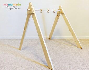 wooden baby gym etsy