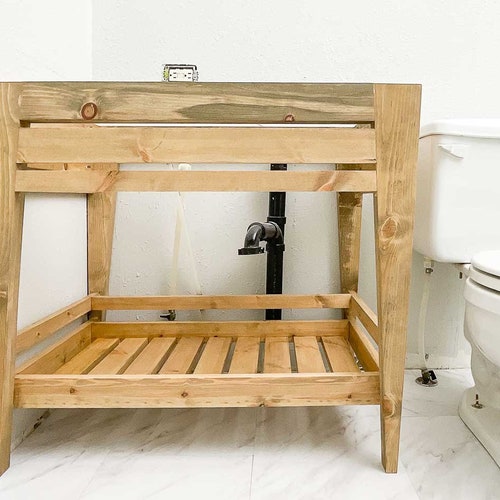 PDF Bathroom Vanity Plans Craftsman Style Oak Detailed - Etsy