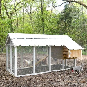 DIY Chicken Coop Build Plans - Small Chicken Coop with Run PDF Woodworking Plans