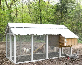 DIY Chicken Coop Build Plans - Small Chicken Coop with Run PDF Woodworking Plans