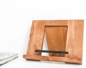 Folding Cookbook Holder Woodworking Plans - Cookbook Stand PDF Build Plans - DIY Book Display Stand