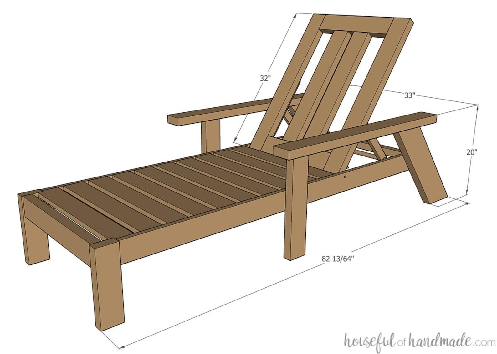 Outdoor Chaise Lounge Chair Woodworking Plans - Adjustable Wood Patio ...