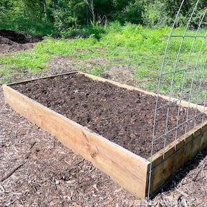 Easy Raised Garden Bed Woodworking Plans - Wood Planting Bed PDF Build Plans - DIY Raised Beds for Garden Boxes