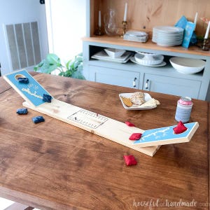 Tabletop Cornhole Woodworking Plans - DIY Mini Corn Hole PDF Build Plans - Table Game DIY Plans