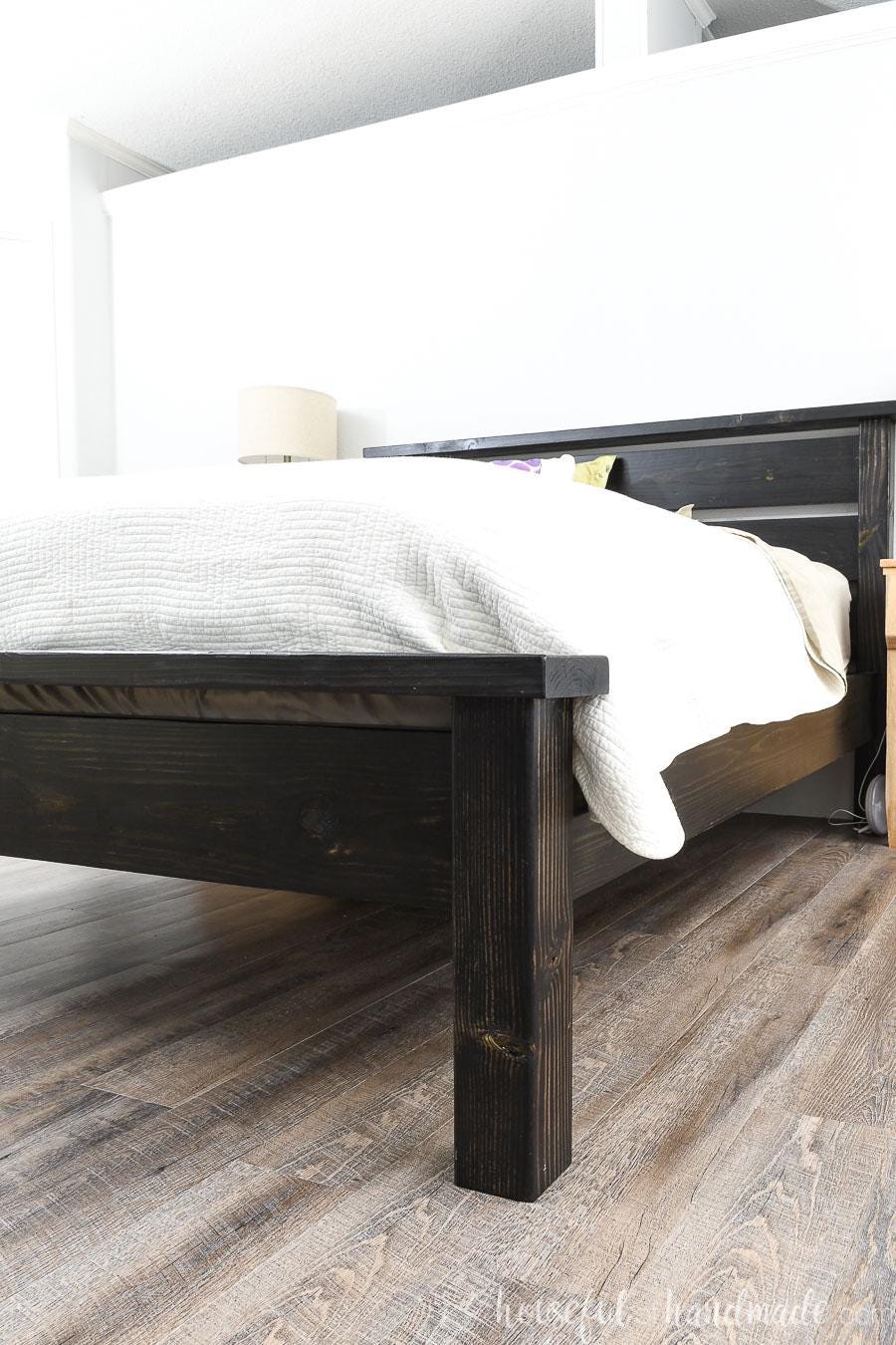 Planos de carpintería para cama King - Planos PDF de cama con plataforma de  madera - Cama fácil de hacer con cabecero y pie de cama - Etsy México, image size:900x1350