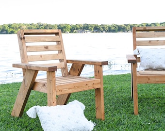 Outdoor Lounge Chair Woodworking Plans - Wood Patio Chair PDF Plans