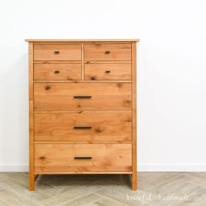 7 Drawer Dresser Woodworking Plans - Tall DIY Dresser PDF Plans