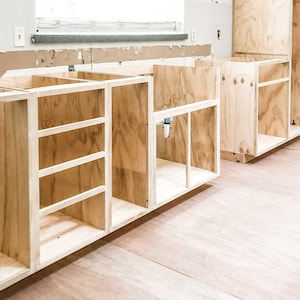 Face Frame Base Cabinet Woodworking Plans - Printable PDF Build Plans - Cabinet Building Guide