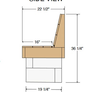 Wood & Cinderblock Bench Woodworking Plans - DIY Outdoor Bench ...