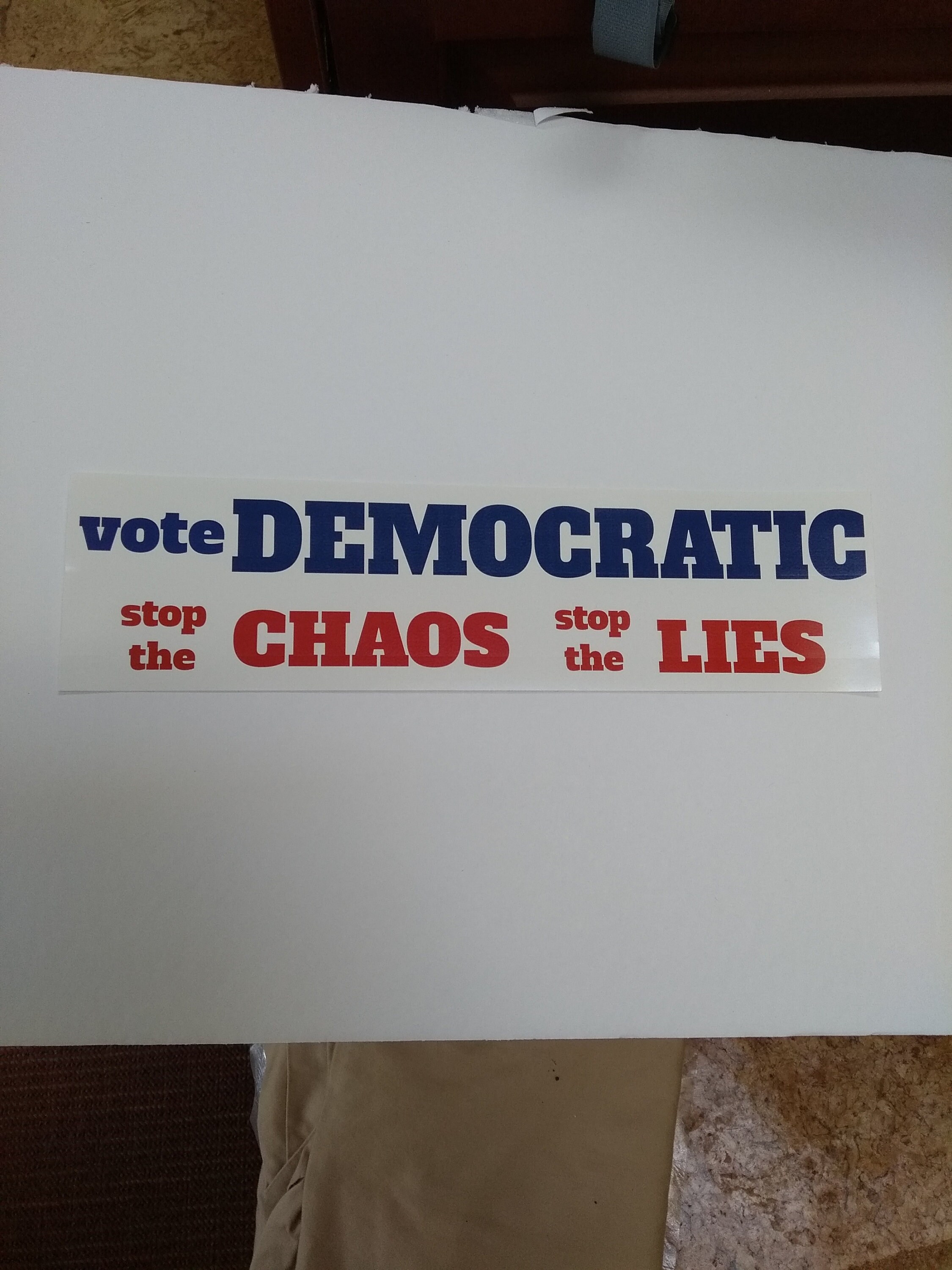 Vote Democratic bumper sticker Etsy