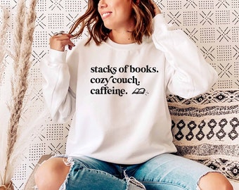 Reading Teacher Sweatshirt | Book Lover Shirt | Fall Crewneck | Reading Pullover | Booktrovert Tee | Librarian Tshirt | Booktrovert Hoodie