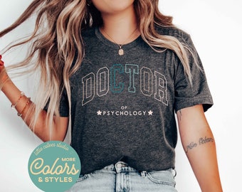 Doctor of Psychology Shirt | Fall Crewneck Sweatshirt | Gift for PsyD | Psychology Student Grad | Psychologist Graduation Tshirt